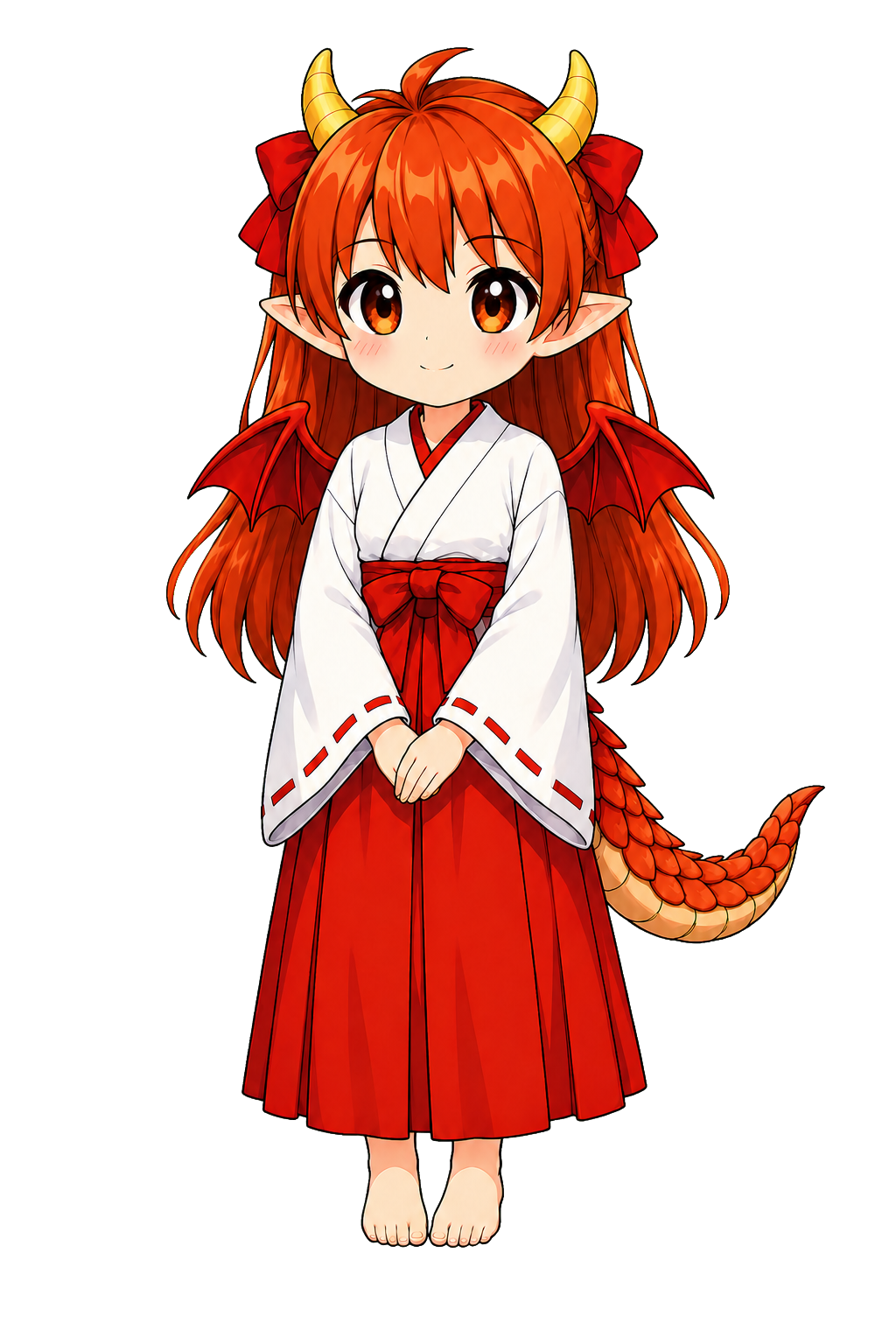 巫女ドラの正式な立ち絵